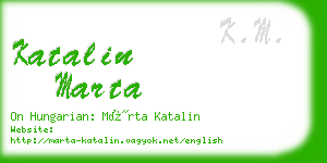 katalin marta business card